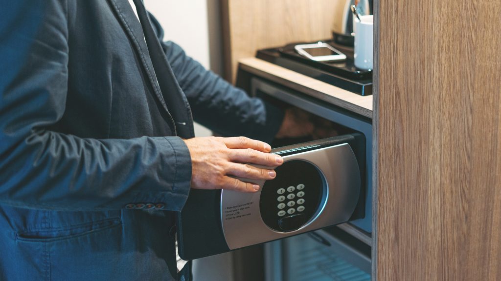 caja fuerte-seguridad en el hotel